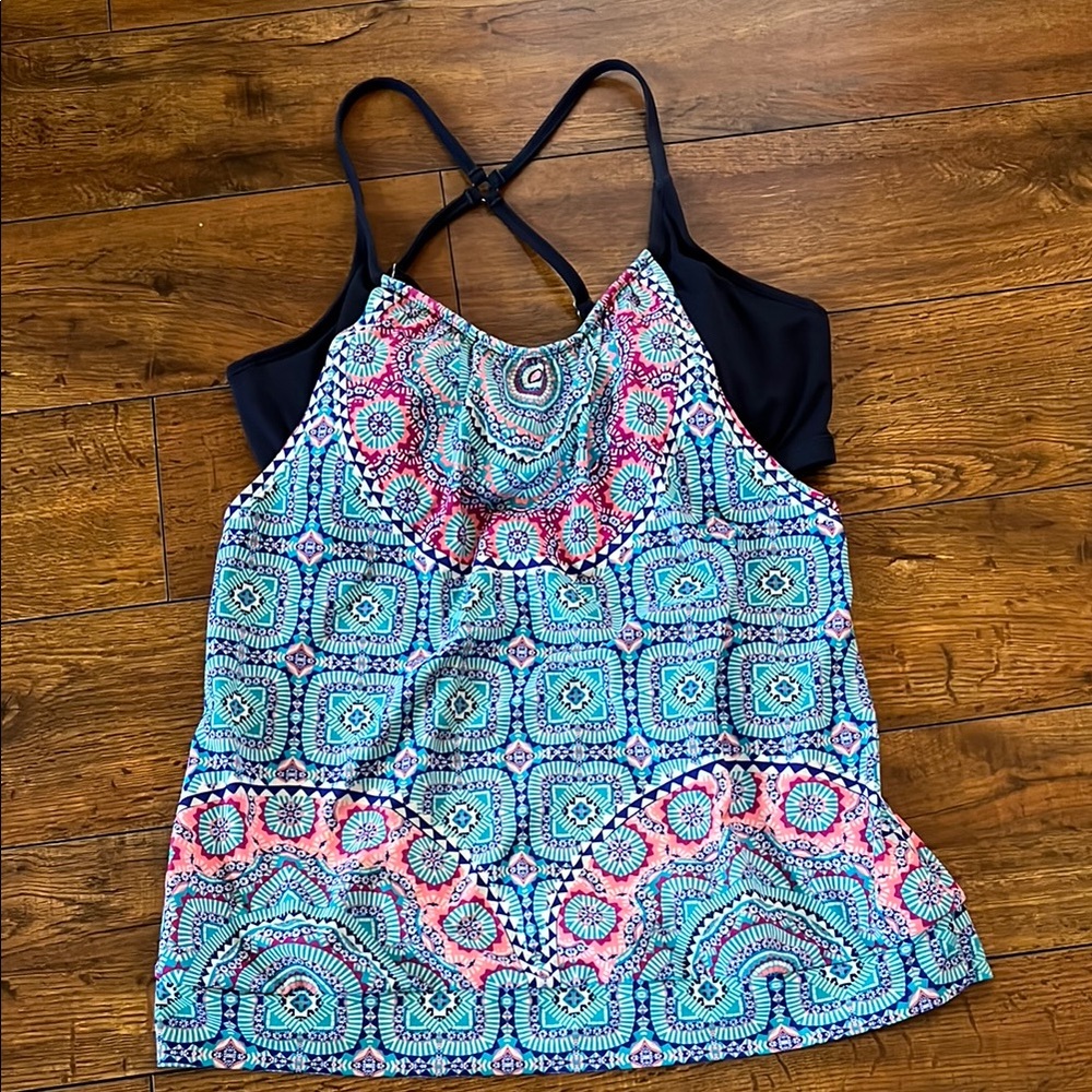 Athleta Colorful Patterned Tank Top